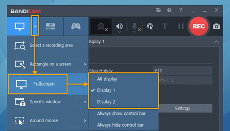 Запись нескольких экранов